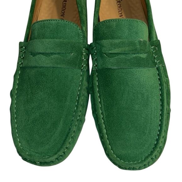Fashion Men’s Green Slip-on Shoes(Size 48/8.5) main image 4